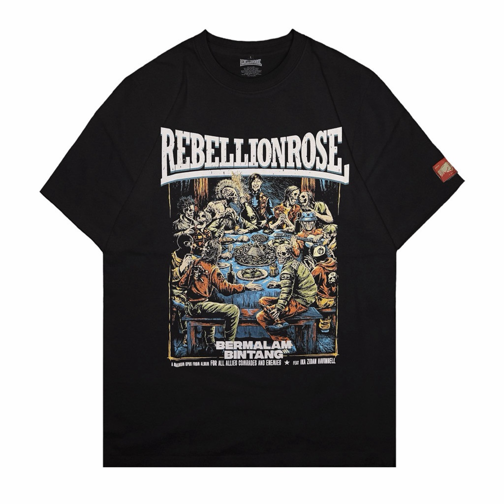 Rebellion Rose "Star Night" เสื้อยืดผู้ชาย Boxy