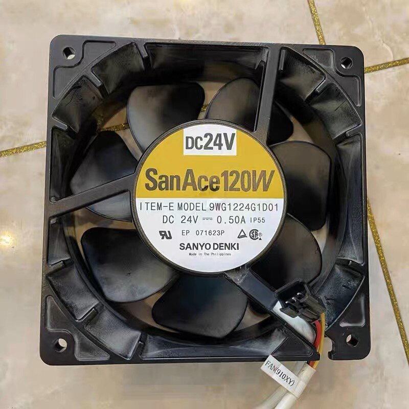 [พัดลมระบายความร้อน] 9WG1224G1D01 ใหม่เอี่ยม Sanyo SANACE120W 24V 0.5A พัดลมระบายความร้อน 9WG1224J10