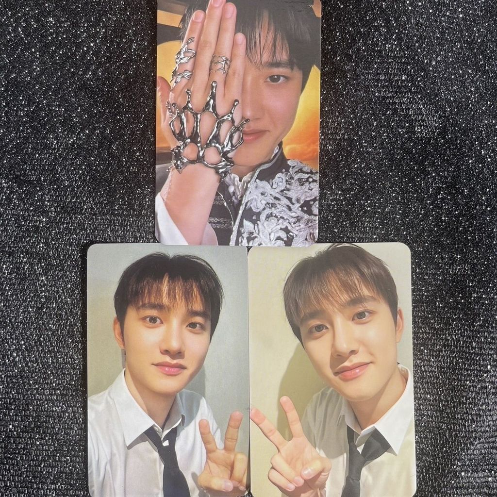 EXO Photocard REVERXE Regular Eighth Series MUVVE Bonus Card 3 ชิ้นชุด