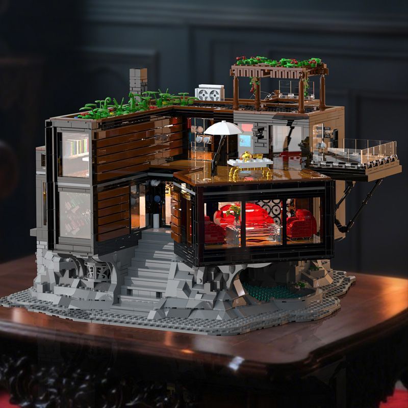 Brick Yue 66104 Vampire Edwards House Twilight Cinema Cinema Cinema Villa ใช้งานร่วมกับ Building Blo