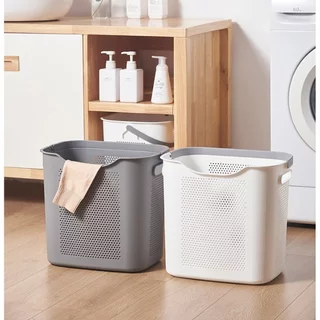 Omocha | Laundry Basket ตะกร้าผ้า มีหูหิ้ว ตะกร้าเก็บผ้า ตะกร้าอเนกประสงค์