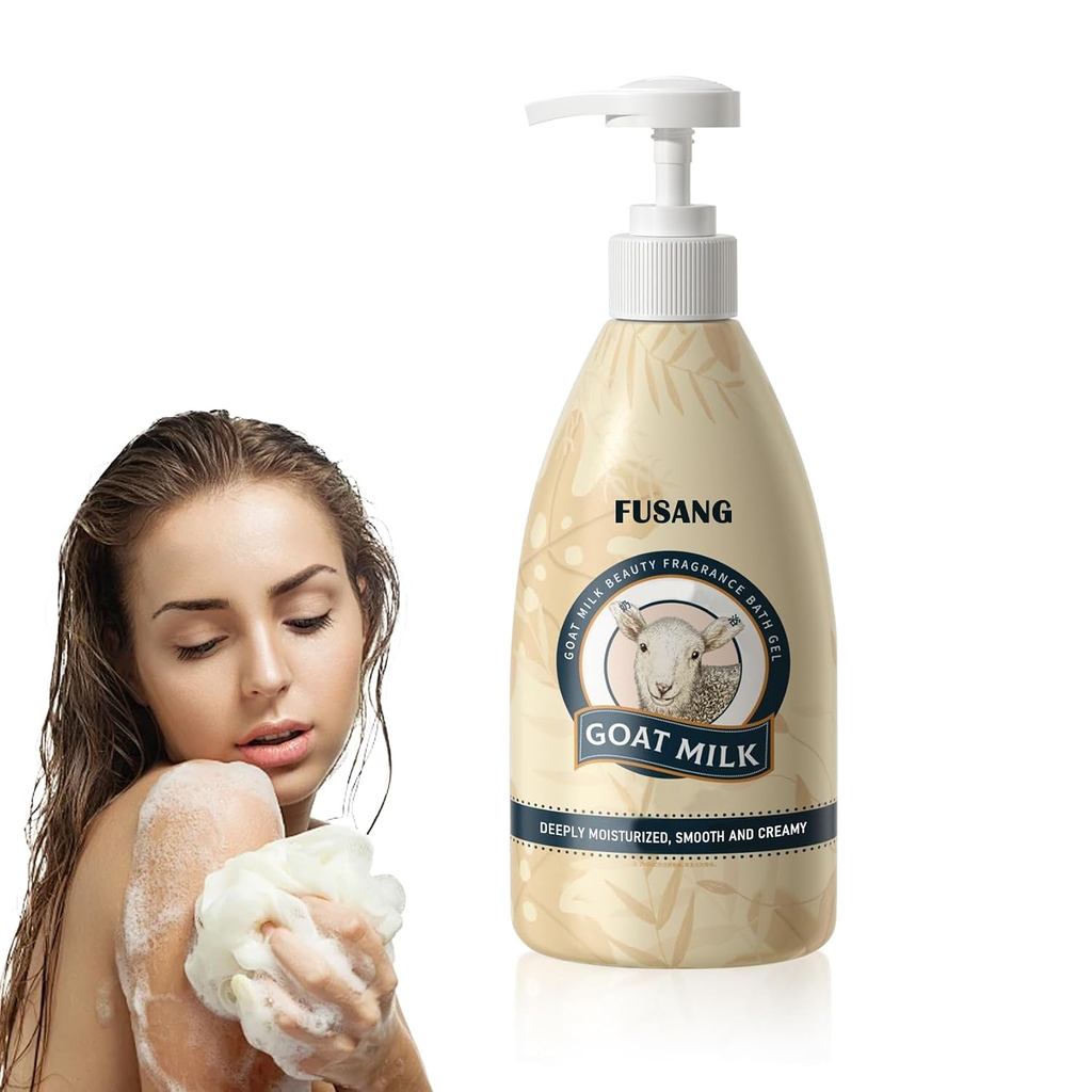 Goat Milk Body Wash,Mostiurizing Hand Body Wash,Soft Milk Body Wash Cleanser สําหรับผู้หญิงและผู้ชาย