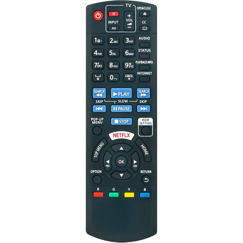 N2QAYB001206 เปลี่ยนรีโมทคอนโทรลเหมาะสําหรับ Panasonic Blu-ray Disc Player DP-UB820 DP-UB420 DP-UB82