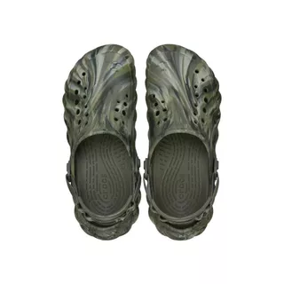 CROCS รองเท้าลำลองผู้ใหญ่ ECHO MARBLED CLOG รุ่น 208454-3N4 - DUSTY OLIVE/MULTI