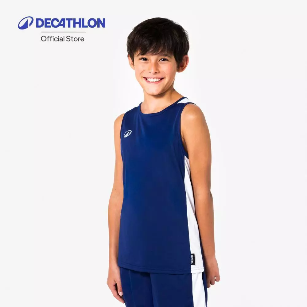 Decathlon เสื้อบาสเกตบอลแขนกุดสำหรับเด็ก รุ่น 100
