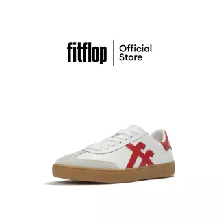 FITFLOP THE DASH T-TOE SNEAKERS รองเท้าผ้าใบผู้ชาย รุ่น A6D-D82 สี URBAN WHITE/RED