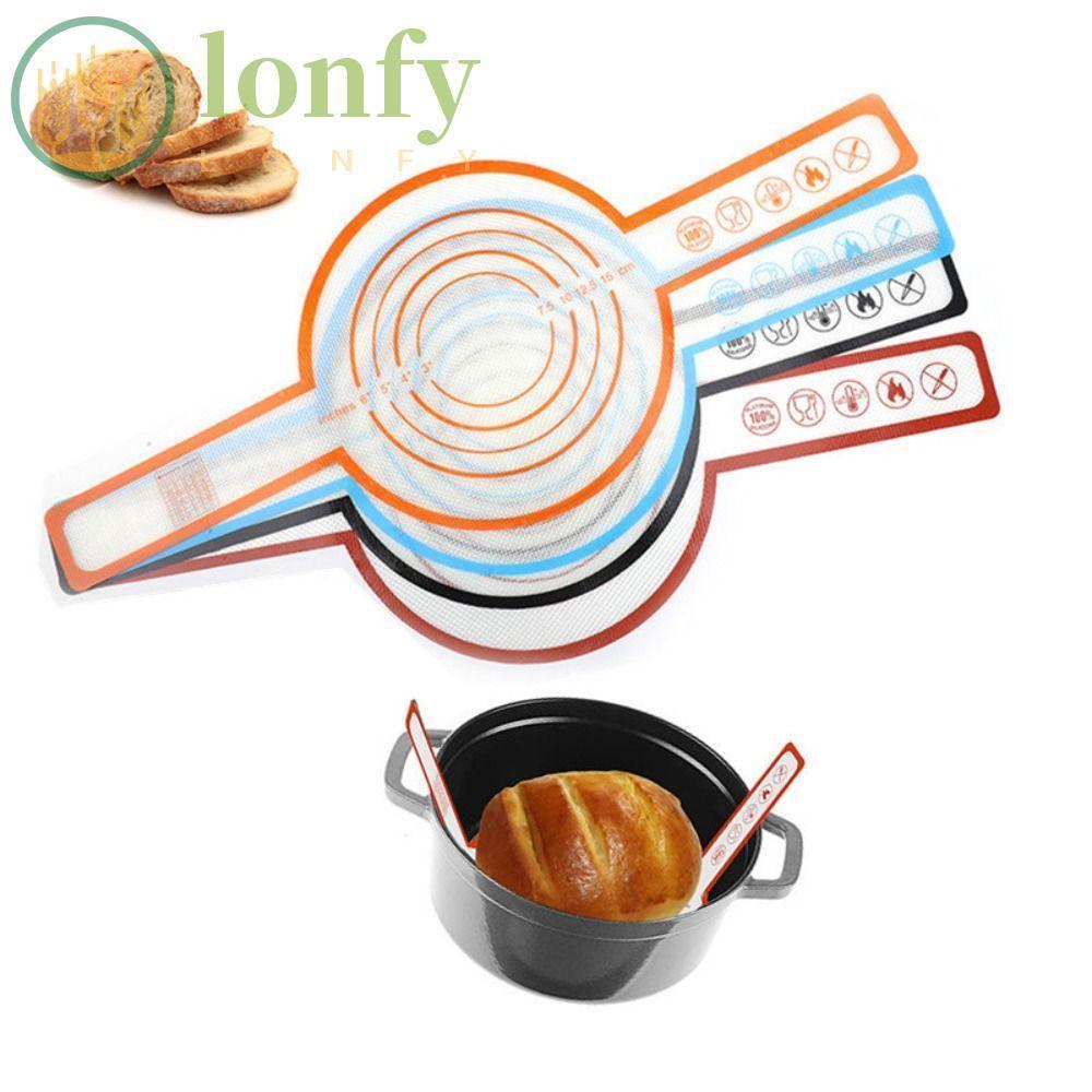 LONFY แผ่นรองอบซิลิโคนอุปกรณ์ครัวไม่ติดเครื่องมือขนม