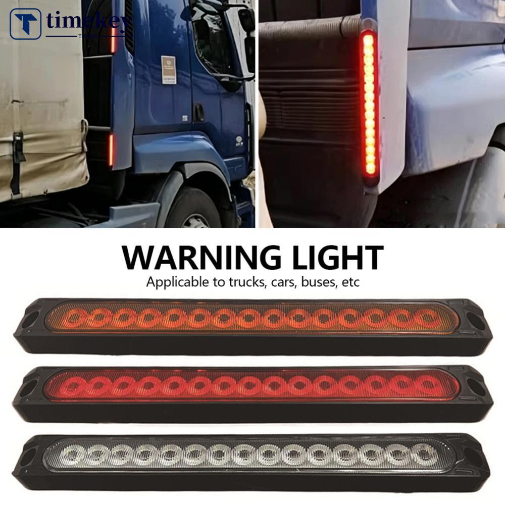 TIMEKEY Universal 15 LED Trailer เบรคไฟท้ายบาร์ 12-24V ไฟเลี้ยววิ่งสําหรับรถบรรทุกรถกระบะเรือกันน้ํา