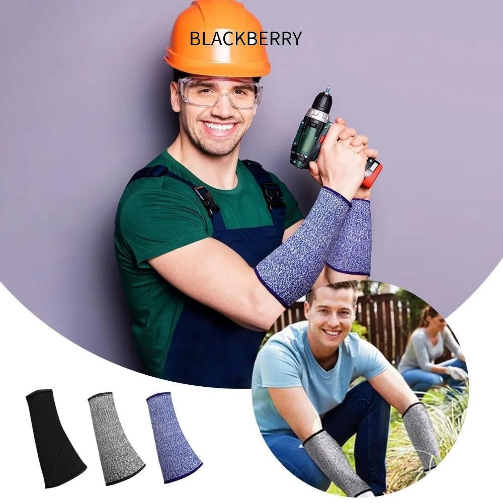 BLACKBERRY อุปกรณ์ป้องกันแขน 1 คู่, ปลอกปลายแขนป้องกันการป้องกันการตัดทนความร้อน, ระดับความปลอดภัยที่ทนต่อการไหม้ 5 ยามแขน