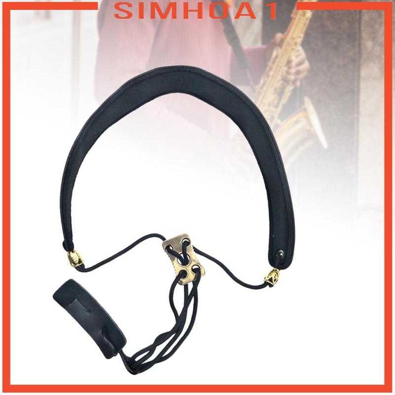 [Simhoa1] สายคล้องคอคลาริเน็ตพร้อมการออกแบบสองชั้นปรับได้สําหรับ Clarinet Oboe Baritone อุปกรณ์เครื่