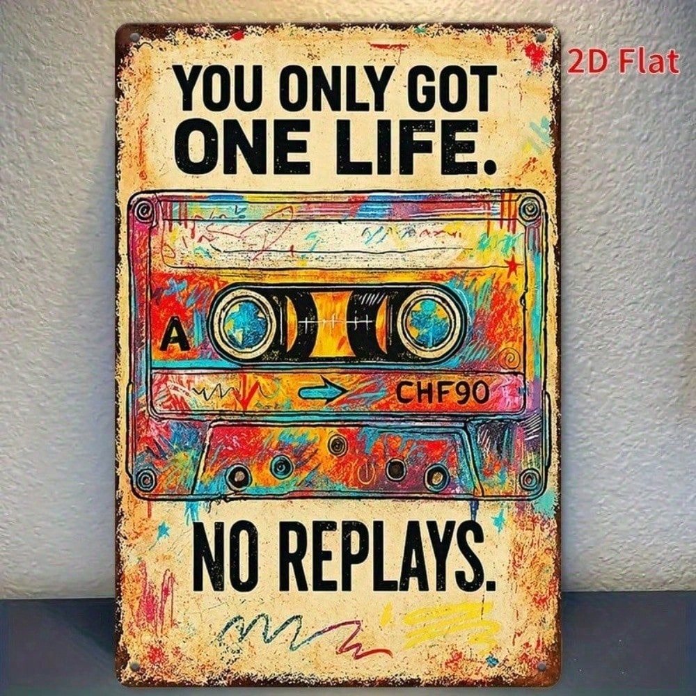CIFbuy ป้ายดีบุกวินเทจ Rustic Wall Art Retro Decor สําหรับ Bar Cafe Garage Man Cave
