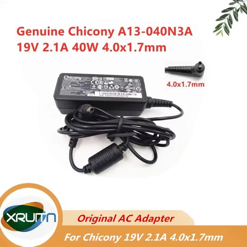 ของแท้ Chicony A13-040N3A 19V 2.1A 40W 4.0x1.7 มม.A040R079L A040R066L อะแดปเตอร์ AC สําหรับแล็ปท็อปแ