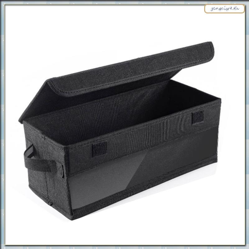 [ZBM] CD Case Holder CD Case Holder with Handles Lid and Clear Window Stackable CD Organizer Box