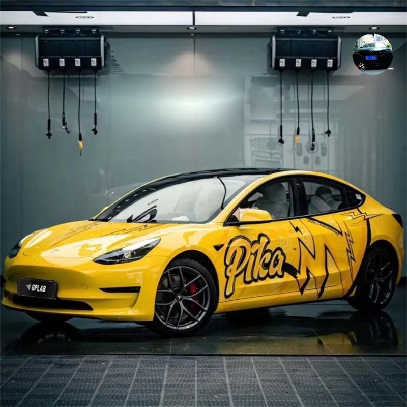 Tesla รุ่น 3 สติกเกอร์รถ Garland รุ่น Y Pikachu Influencer Biadihan การ์ตูนสติกเกอร์ k