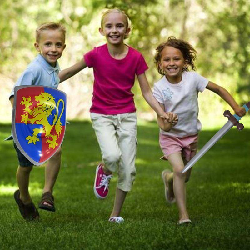 # zeblonsun # Inflatable And Shield Knight Party Favors Set Blow Up Medieval Shield สําหรับ Prince P
