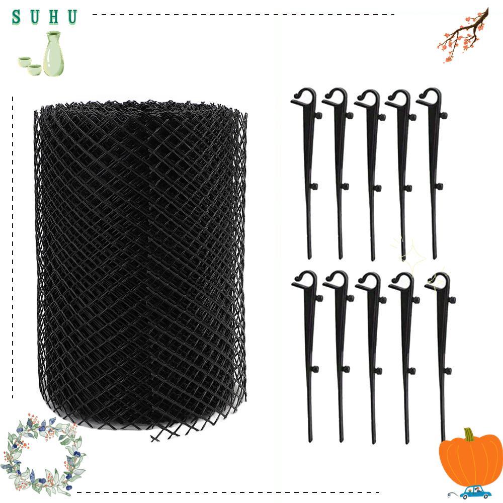 SUHU Gutter Leaf Guard Roll, ตัวกรองเศษพลาสติก Gutter Guard ตาข่ายม้วน, นํากลับมาใช้ใหม่ติดตั้งง่ายพ