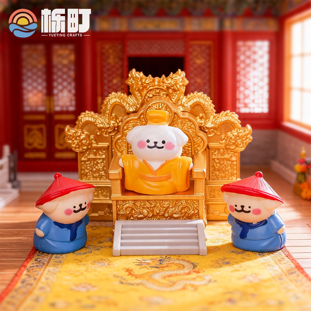 เครื่องประดับบ้านตุ๊กตา DIY บัลลังก์ทองไมโครภูมิทัศน์ที่สร้างสรรค์ เครื่องประดับเดสก์ท็อปเฉพาะระดับไฮเอนด์
