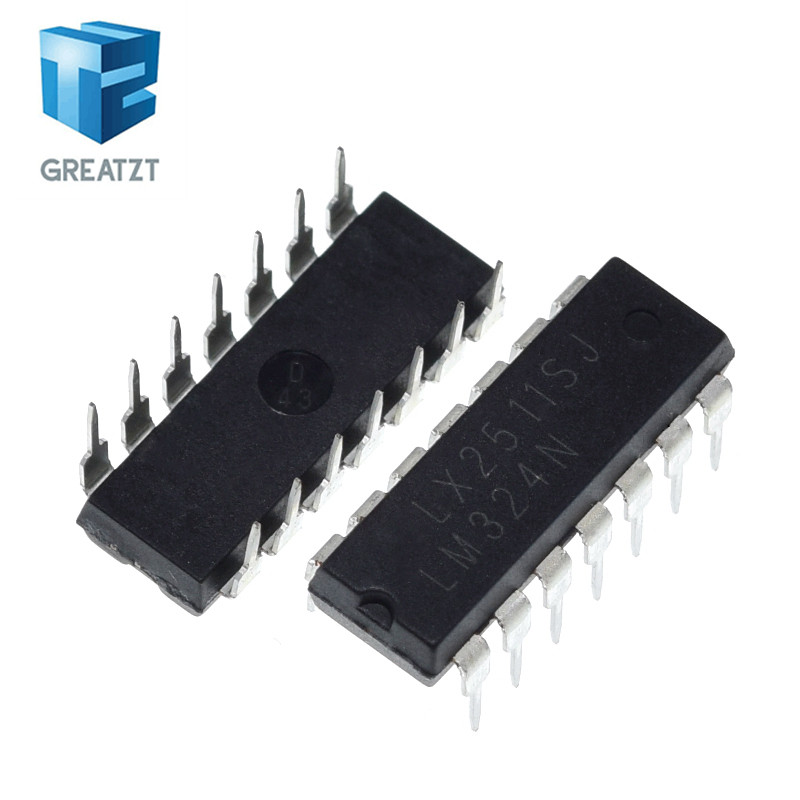 GREATZT LM324N LM324 พลังงานต่ํา Quad Op Amp DIP