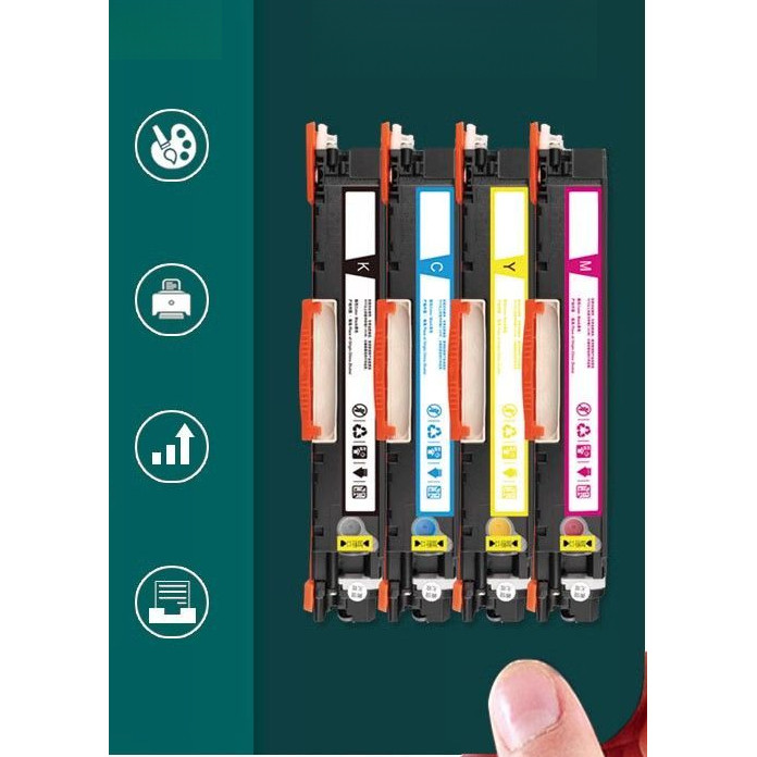 ✦ตลับหมึกสี CE310A 126A ใช้กับ HP CP1025 CP1025nw เลเซอร์สี Color LaserJet