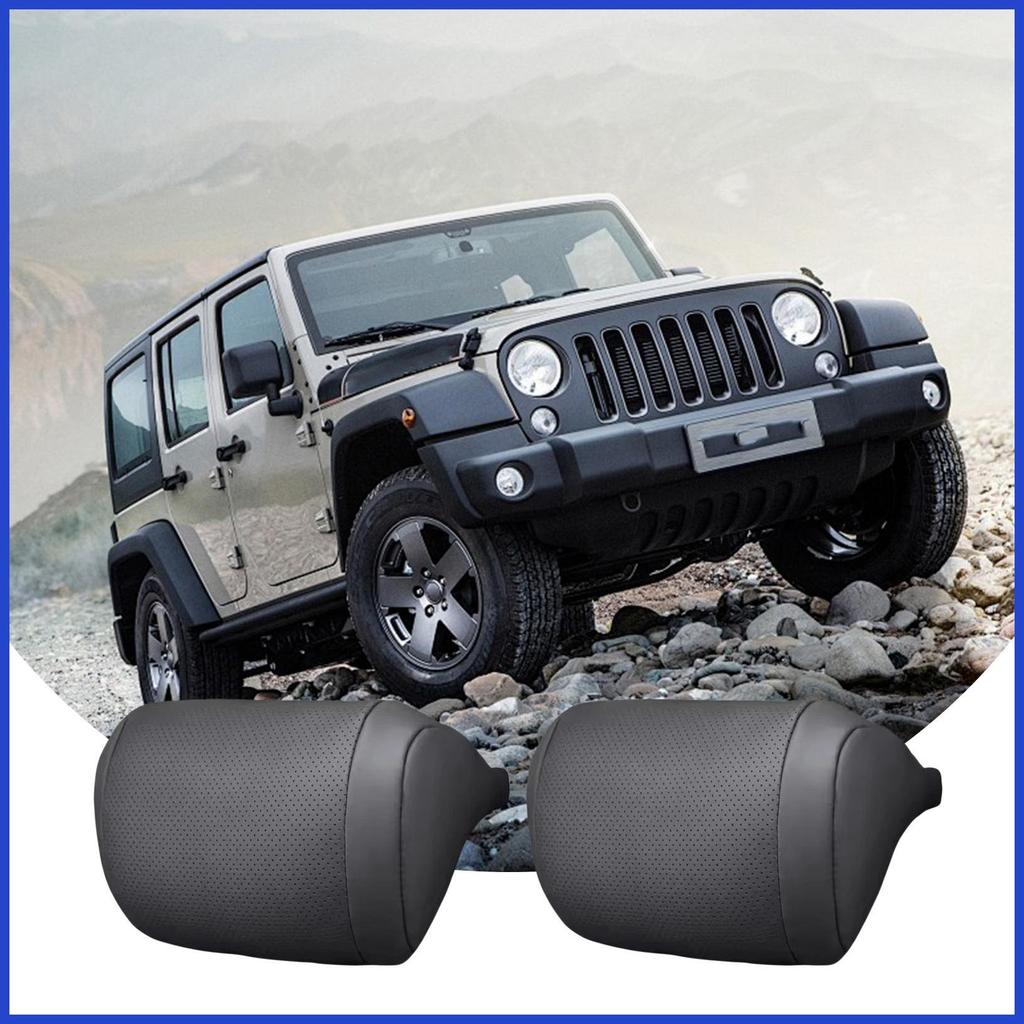 หมอนรองศีรษะรถยนต์ 2 ชิ้น Universal Breathable PU หนัง Auto คอสนับสนุนเบาะสําหรับ RV Sedan Pickup Va