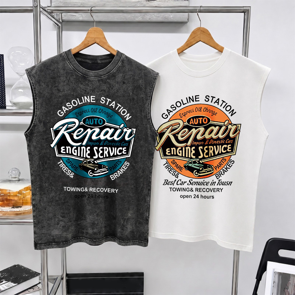 Sea.Tee แขนกุด Oversize ผ้าคอตตอน 100% "RENAIR" เสื้อกีฬา แฟชั่น สบายนุ่ม ไซส์ S-3XL