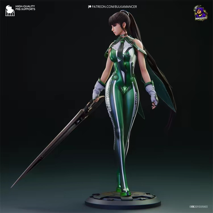 Gk White Model 3D Printing Figure < Swordsman > Eve GK White Model สามารถเพิ่มค่าค่าค่า OEM Coloring
