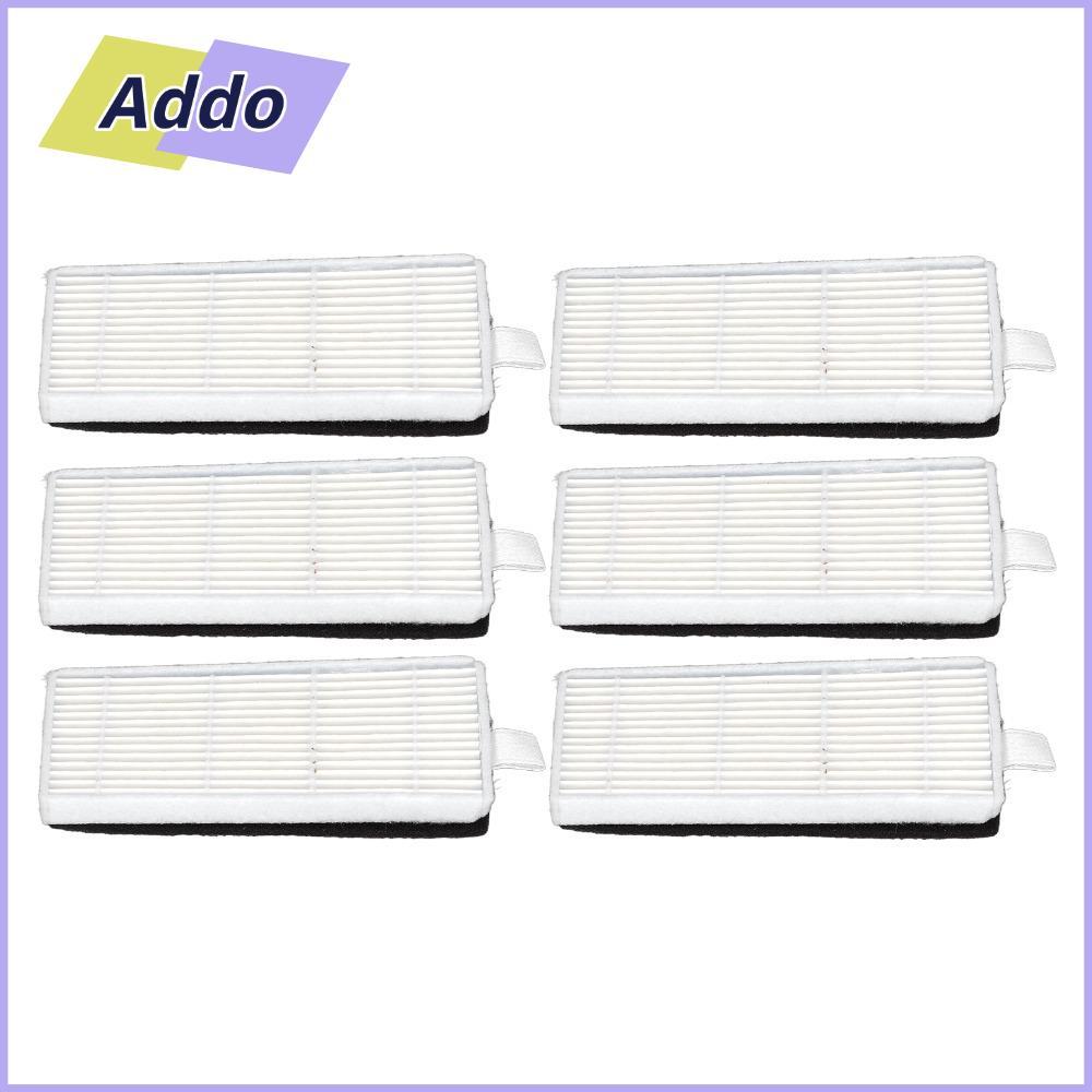 ADDO.PH 6PCS เครื่องดูดฝุ่นกรอง,กรอบสี่เหลี่ยมดึง Tab Sweeper Filter Replacement,ABS ฟองน้ําง่ายเปลี
