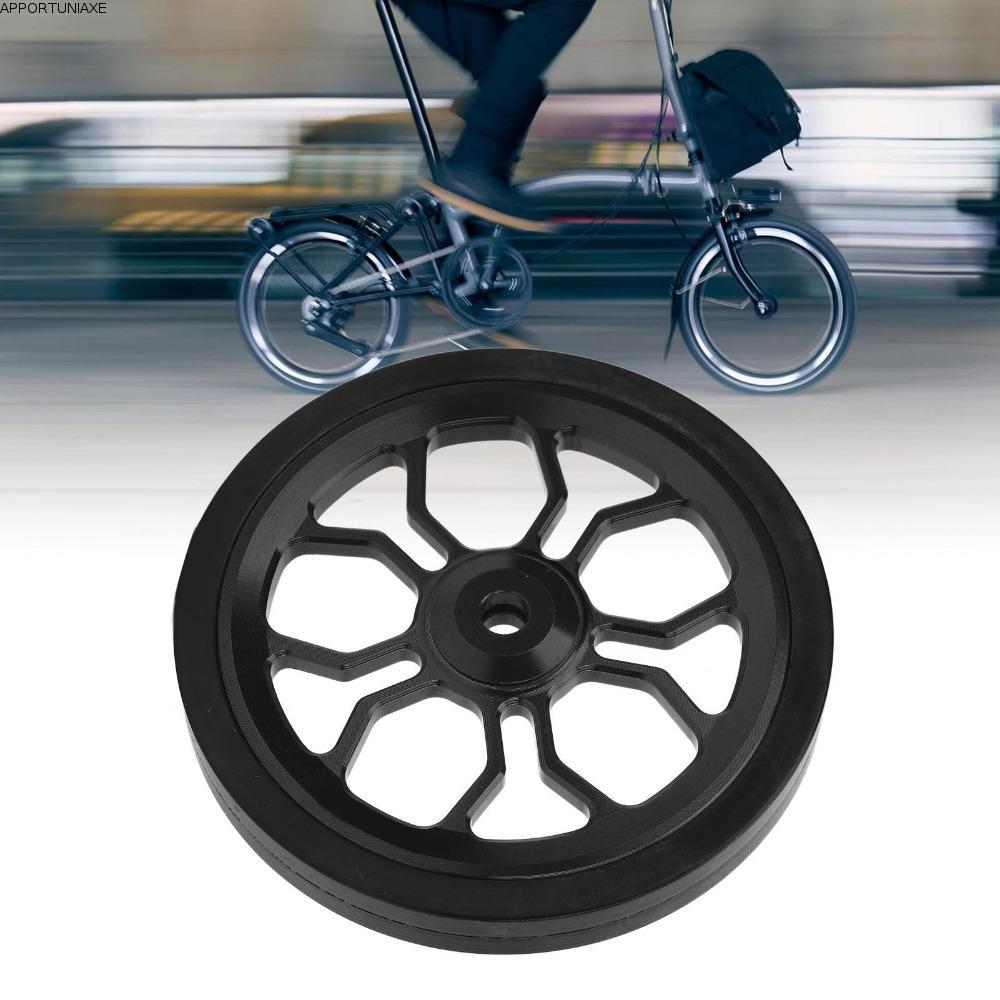APPORTUNIAPY Bike Easy Wheel, เส้นผ่านศูนย์กลาง 80 มม. พร้อมสกรูจักรยานพับ Easy Wheel, ทนทานแบบพกพา 