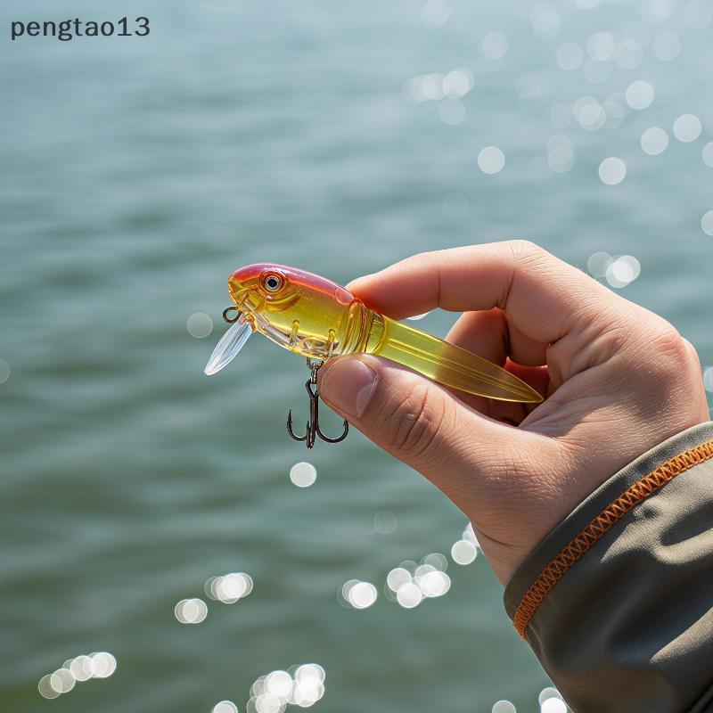 [PE] Tadpole Hard Bait Fishing Lure 8g 8.5cm ที่ถอดออกได้ Soft Tail Crankbait ทนต่อการสึกหรอสําหรับ 