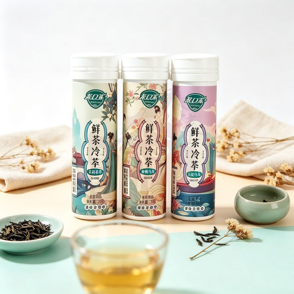 อัพเกรดใหม่] Chakola Tea Lozenges Jasmine Green Peach Oolong Tea Cold Brew 0 Sugar 0 ไขมันสดชื่นคอให