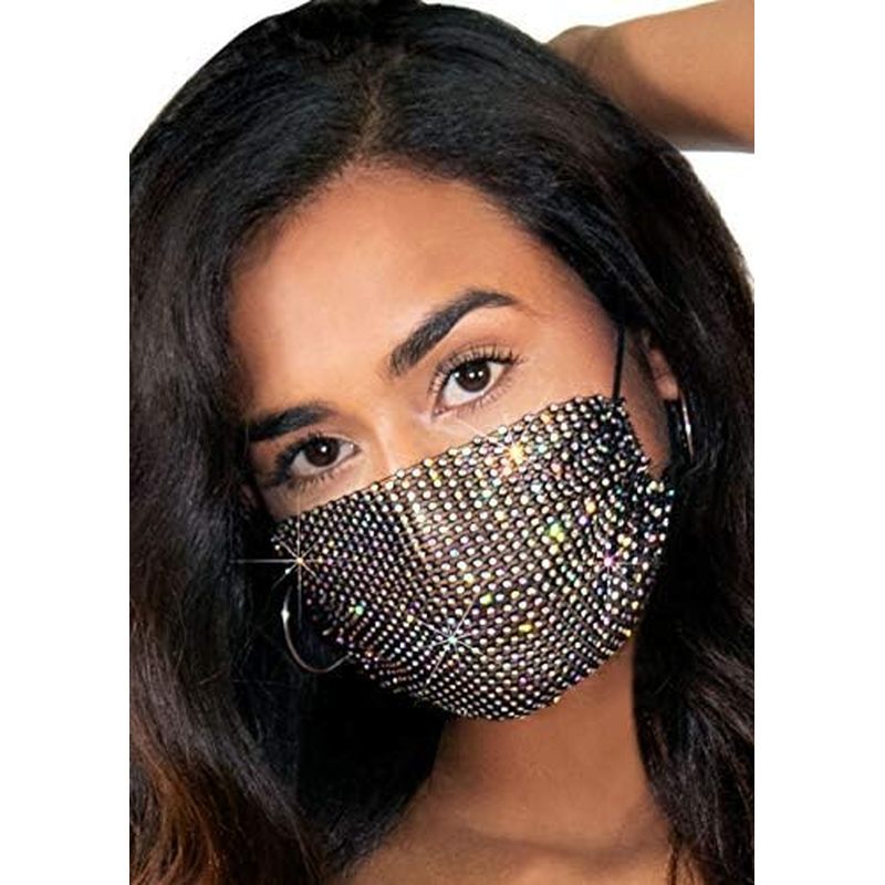 Leg Avenue Womens Harlow Rhinestone Fashion Mask