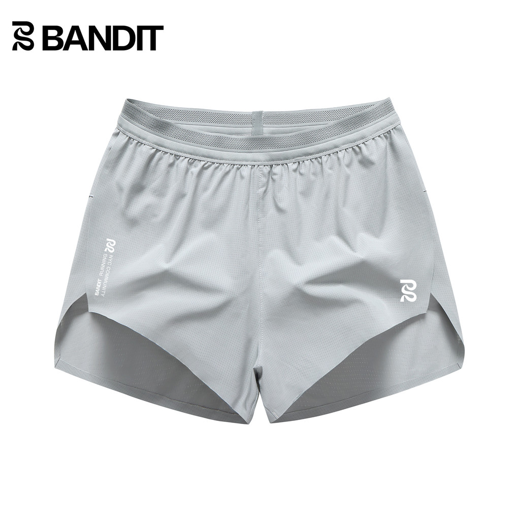 BANDIT RUNNING สามารถใส่โทรศัพท์มือถือกีฬา RUNNING Marathon Quick-Drying Breathable กางเกงขาสั้นสามจ