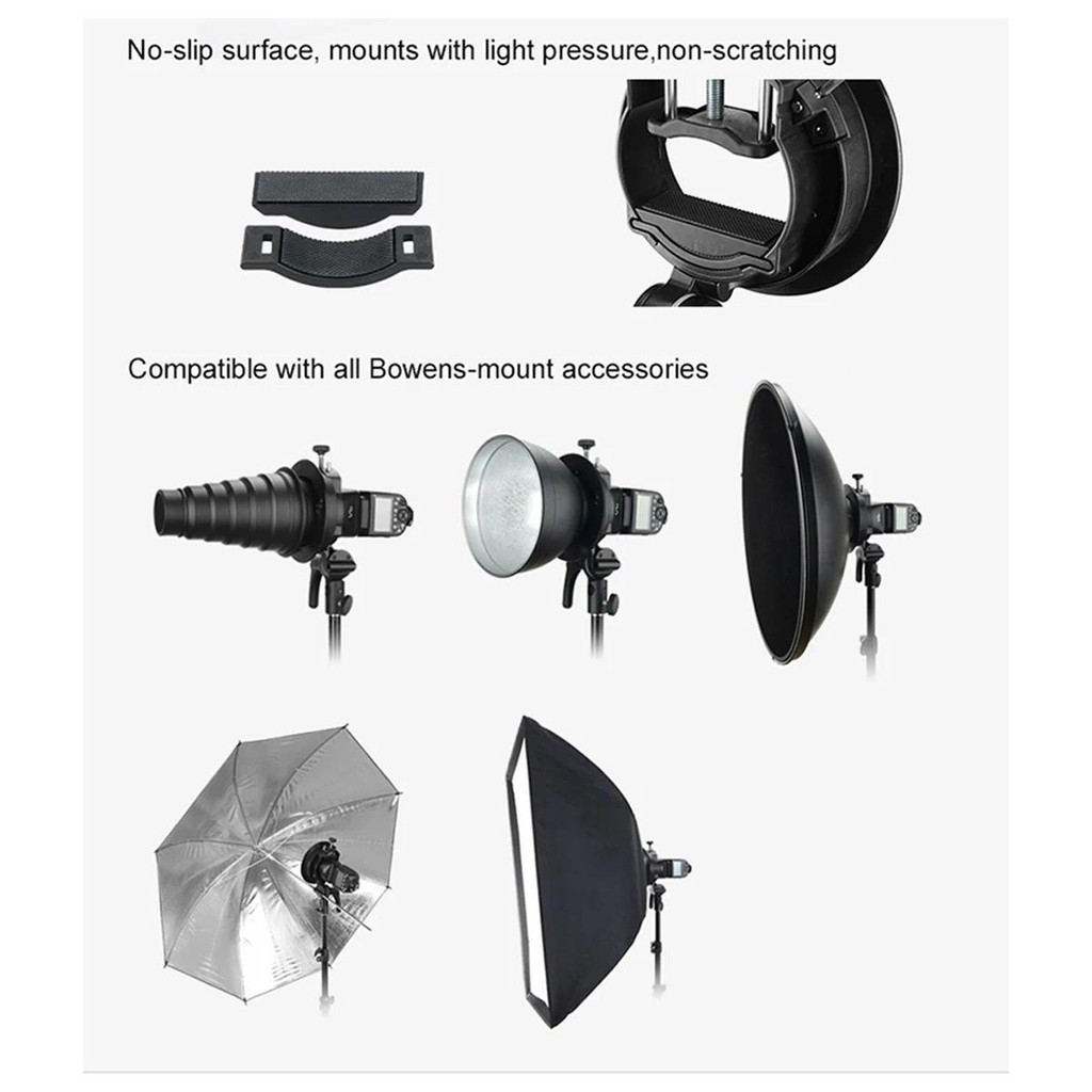 สําหรับ Godox S1 Flash Holder Bracket โคมไฟมือถือสําหรับ Godox Flash Light Snoot