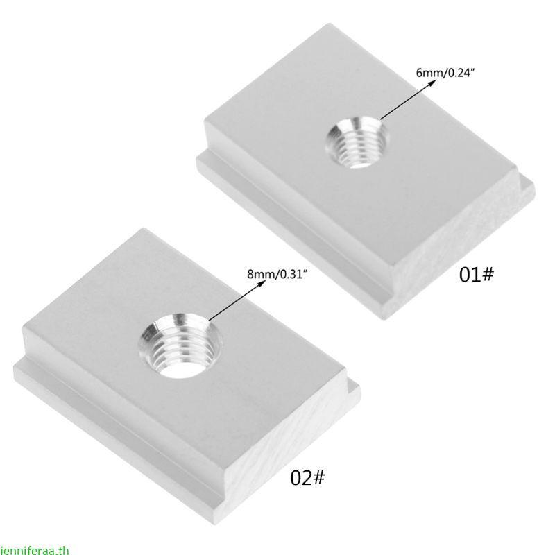 Jenniferaa M6 M8 T-slot T-Slider เลื่อน Nut สําหรับงานไม้เครื่องมือ Slot Fastener Jigs Pressi