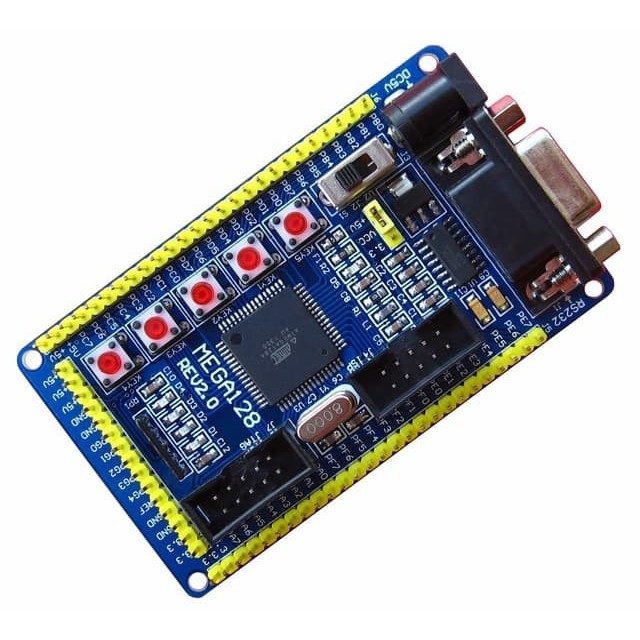 ATMEGA128 AVR Core Development Board Module คีย์บอร์ดแยก 4 บิตเชื่อมต่อกับ PD0 PD1 PD2 PD3 [Elca]