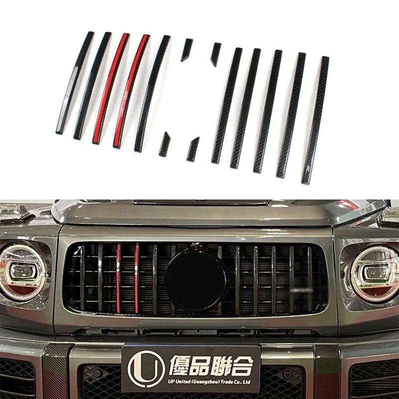 ZCMO 2019y- G-class W464 G63 Grille Trim Strip W464 W463a รถอุปกรณ์เสริมแห้งคาร์บอนไฟเบอร์ Body Kits
