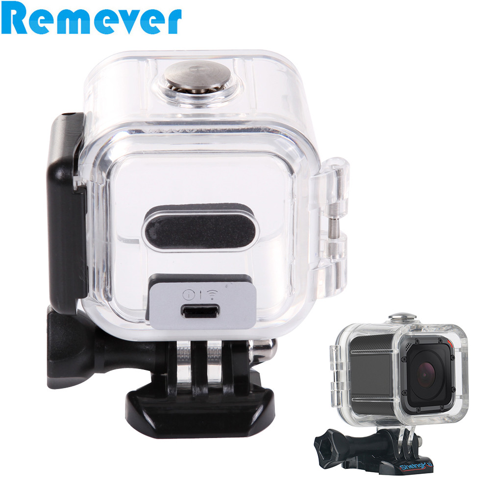 45M กันน้ําดําน้ําท่องกรณีสําหรับ Gopro Hero 4 Session 5 Session Action กล้อง