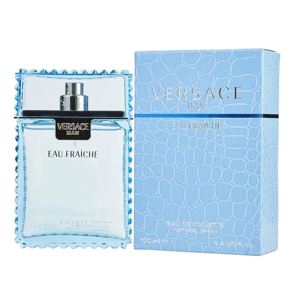 Versace Man Eau Fraiche by Versace for Men 3.4 ออนซ์ สเปรย์น้ําหอม Eau de Toilette |