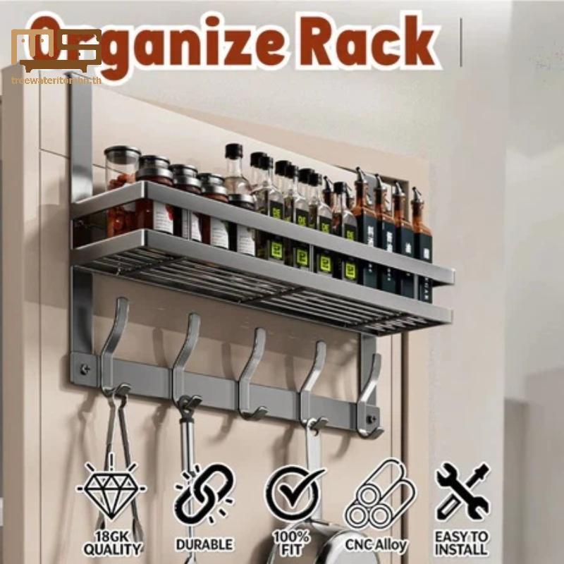Tt Over ประตู Hook Storage Organizer 4/5/6/8 ตะขอเจาะการออกแบบเพรียวบางสําหรับห้องพักหอพักอพาร์ทเมนท