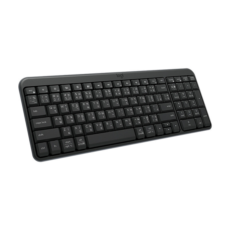 LOGITECH คีย์บอร์ดไร้สาย รุ่น K250GRAPHITETH สีดำ