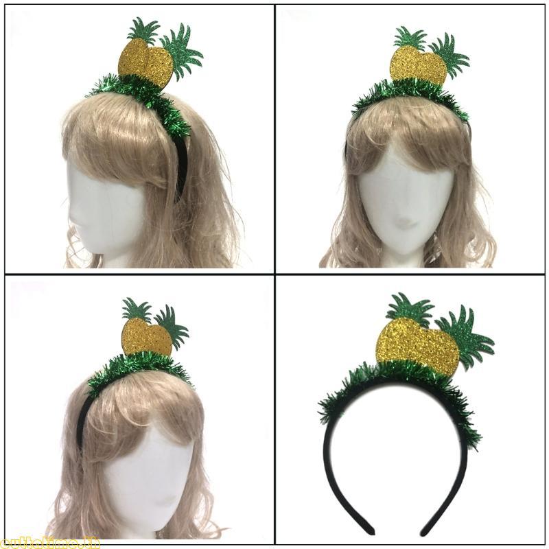 Time Exotic Fruit Theme สไตล์ฮาวายที่คาดผมอุปกรณ์ตกแต่งผมสําหรับทุกวัยงานปาร์ตี้และวันหยุด Celebr