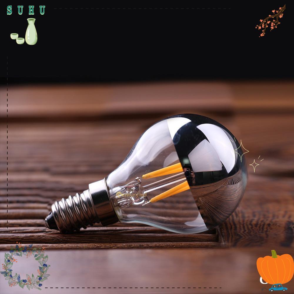 SUHU หลอดไฟคริสตัล กึ่งชุบ E12/E14/E26/E27 หลอดไฟ LED, 2023 เทียนไส้ Warm White หลอด LED Warm White