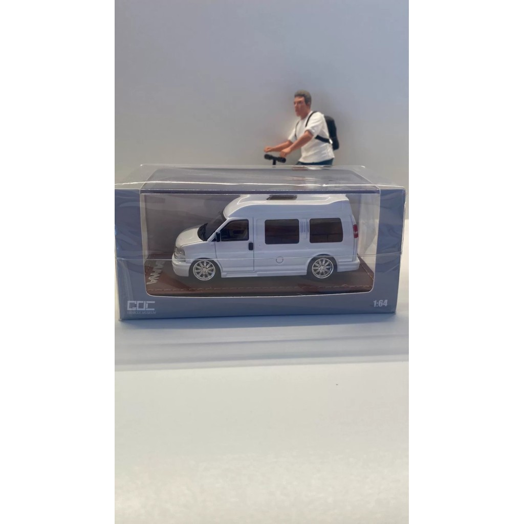 [สต๊อกพร้อม] GOC 1: 64 Savannah GMC SAVANA Business RV Car Model ใหม่เอี่ยมยังไม่ได้เปิด, สต็อกพร้อม