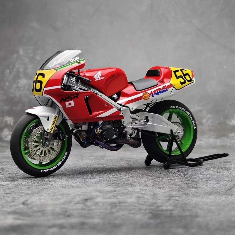 [สต๊อกพร้อม] AUTOart 1: 12 Honda Honda NSR500 WGP500 #56 รถจักรยานยนต์รุ่นเดิมแพคเกจ
