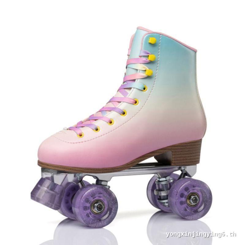 Century Fuhu Double Row Roller Skates ผู้ใหญ่ผู้ชายผู้หญิงสี่ล้อสเก็ต Roller Skates รูปแบบ Roller Sk