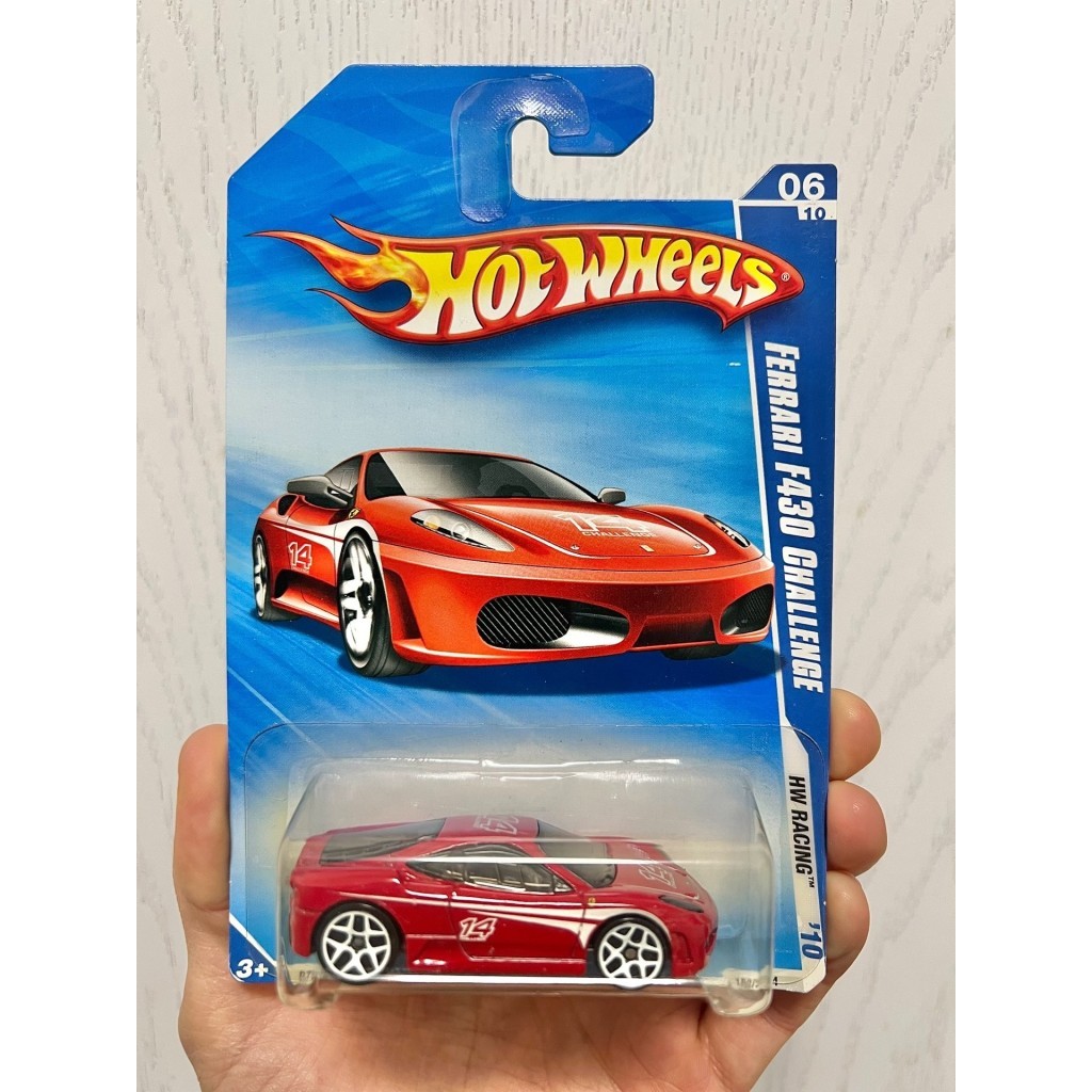 [现货]风出遛FERRARI F430 CHALLENGE法拉利,红,2010 Hot Wheels #154 HW Racing 6/10 FERRARI F430 CHALLENGE สีแดง,
