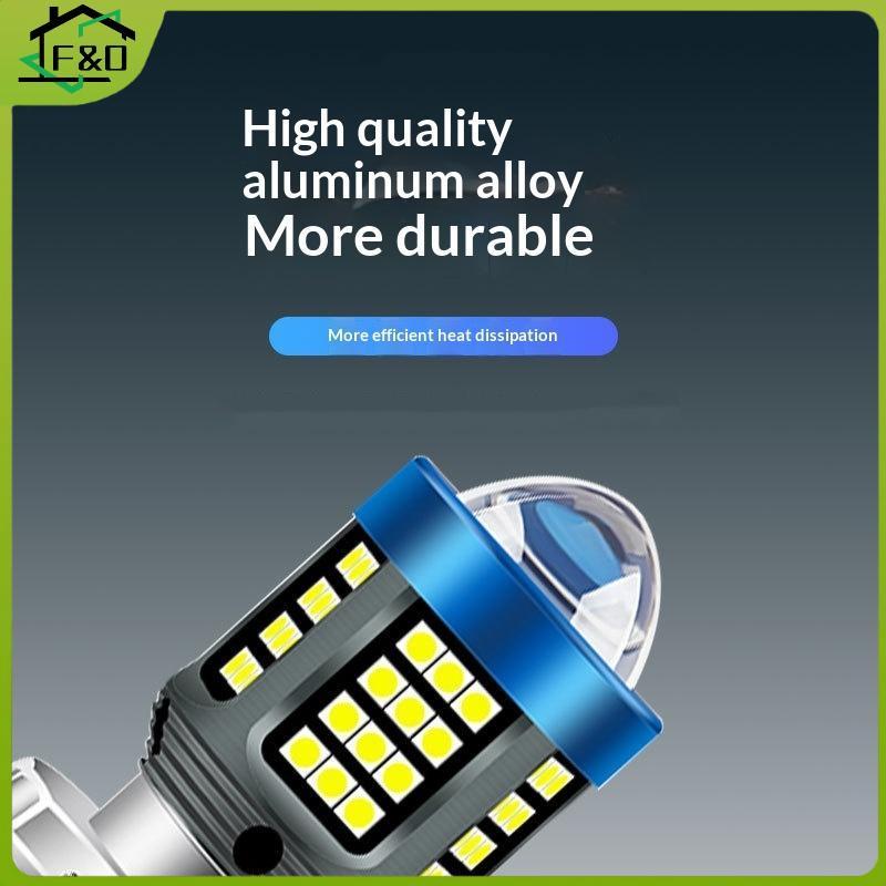 F&O 1/2 ชิ้น 120 วัตต์ H4 ไฟ LED สําหรับรถจักรยานยนต์ 360° ไฟหน้า Super Bright Mini H4 H6 T19 P15D .