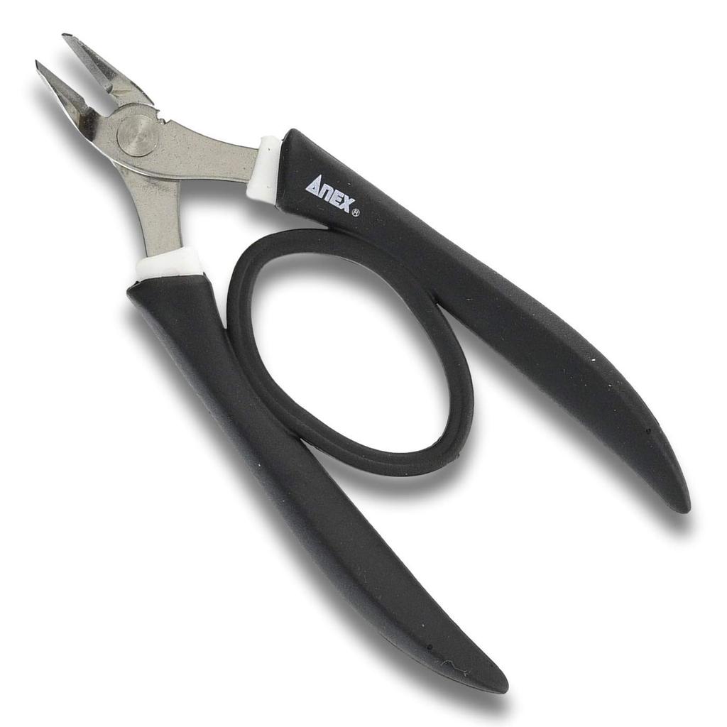 ANEX Stainless Steel Nipper with Grip - 130mm Double Blade Type for Easy Cutting of Soft Iron, Alumi