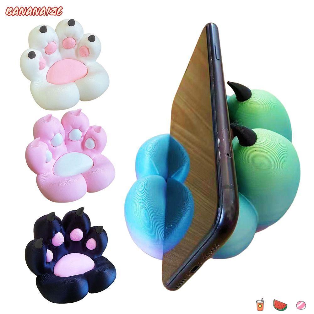 BANANA1Z6 Cat Pad ที่วางโทรศัพท์,การพิมพ์Desktop Decor Clawที่วางโทรศัพท์,ทนทานตลกโทรศัพท์มือถือสําห