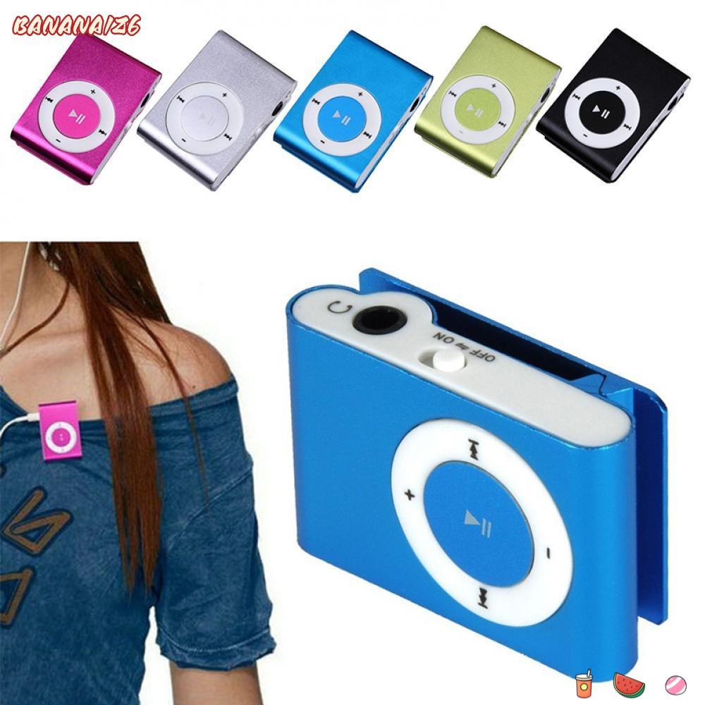 BANANA1Z6 สื่อเพลง MP3, แบบพกพาออกแบบมีสไตล์เครื่องเล่น MP3, แฟชั่นสีสันสดใส USB Mini Clip รองรับ Wa